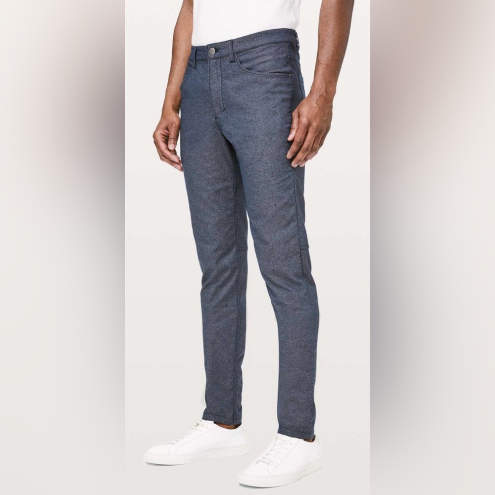 Lululemon | ABC Pant‎ Slim Tech Canvas | Heathered Deep Navy | 31 | Like New!!